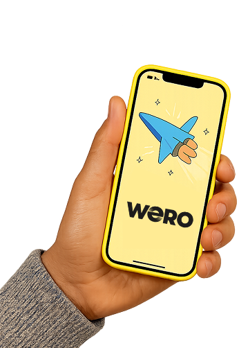 Smartphone mit Wero-App und Bestätigungs-Animation